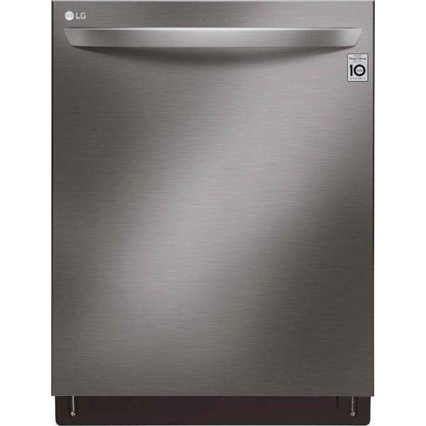 LG - 24" Top Control Smart Built-In Dishwasher with TrueSteam, Tub Light and Quiet Operation - Black stainless steel - Image 17