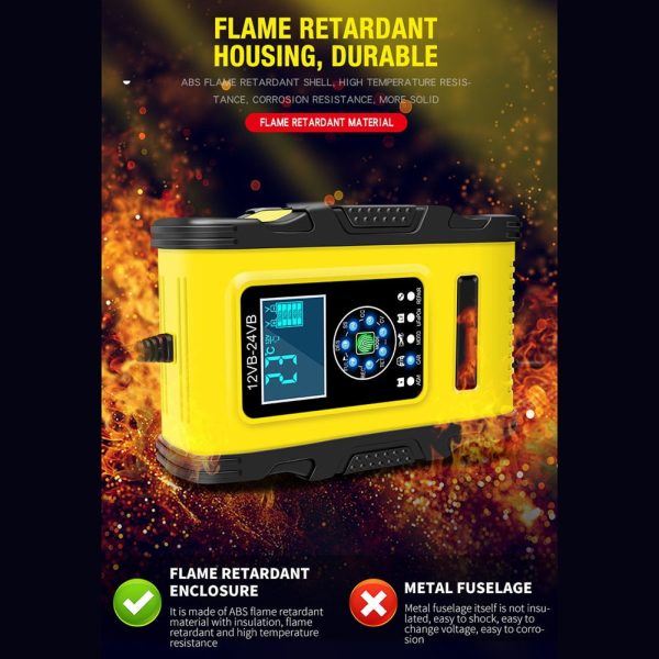 Haimni Car Battery Chargers Full Automatic Smart Pulse Repair Battery 7 Stage Charging - Image 7