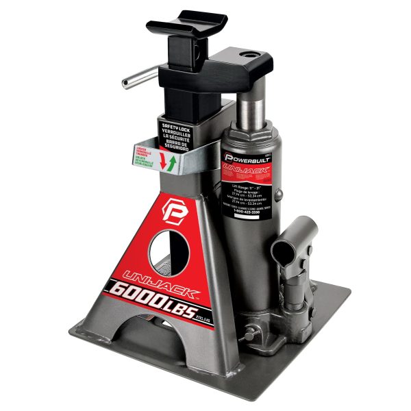 Powerbuilt 3 Ton Unijack Bottle Jack and Jackstand in One - 620471