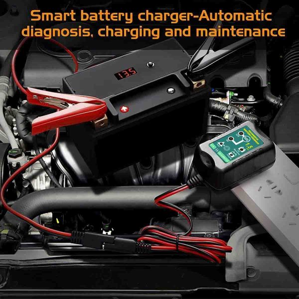 3 Packs Battery Charger Maintainer Trickle 6V 12V 1.5A Car Automatic Motorcycle - Image 8