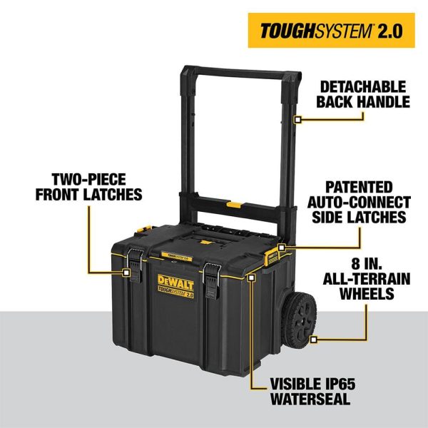 TOUGHSYSTEM 2.0 Small Tool Box, TOUGHSYSTEM 2.0 22 in. Large Tool Box and TOUGHSYSTEM 2.0 24 in. Mobile Tool Box DWST08165W00450 - Image 5