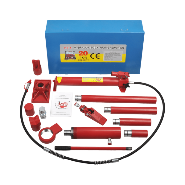 FGJQEFG 20 Ton Porta Power Kit Hydraulic Jack Auto Body Frame Repair Tool Set Air Pump Lift Ram