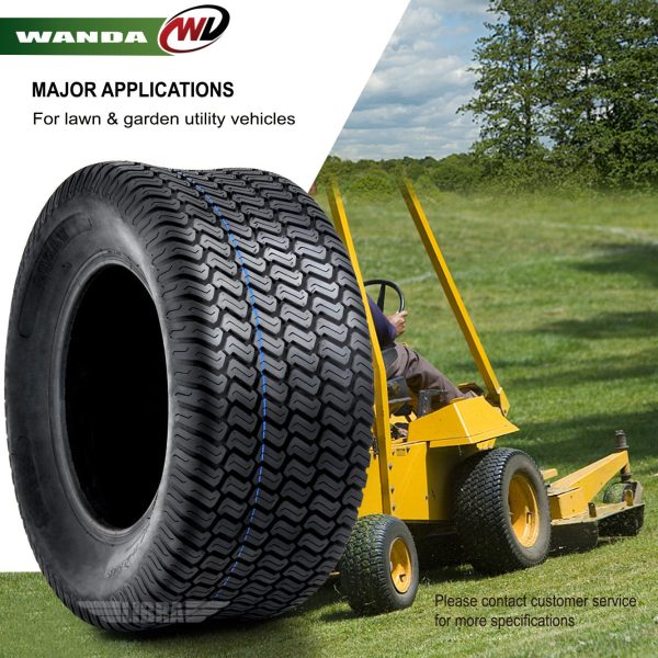 Set of 4 New Lawn Mower Turf Tires 15x6-6 Front and 20x10-8 Rear /4PR -13016-13040 - Image 4