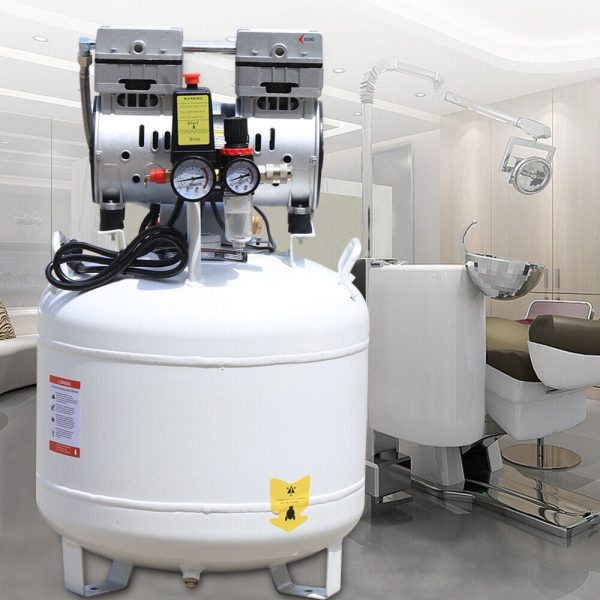 40L Dental Air Compressor Silent Noiseless Oil Free Oilless Compressor Machine Portable Air Compressor Oil Free Quiet Tool Air Pump Compressor 750W 115 PSI - Image 6