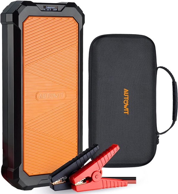 Autowit SuperCap 2 Battery-Less Portable Car Jump Starter with Carrying Case, Bulit-in Supercapacitor, No Regular Charging, Long Lifespan, Work in Extreme Environment