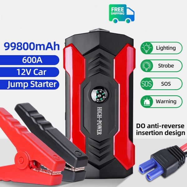 Car Jump Starter, 99800mAh Portable Charger Power Bank with LED Flash Light - Image 8