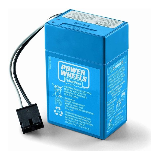 Power Wheels Battery and Charger 4 amp Blue 00801-1781 00801-1900 - Image 2