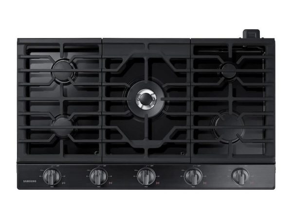 Samsung NA36N6555TG 36 inch Black Stainless 5 Burner Gas Cooktop