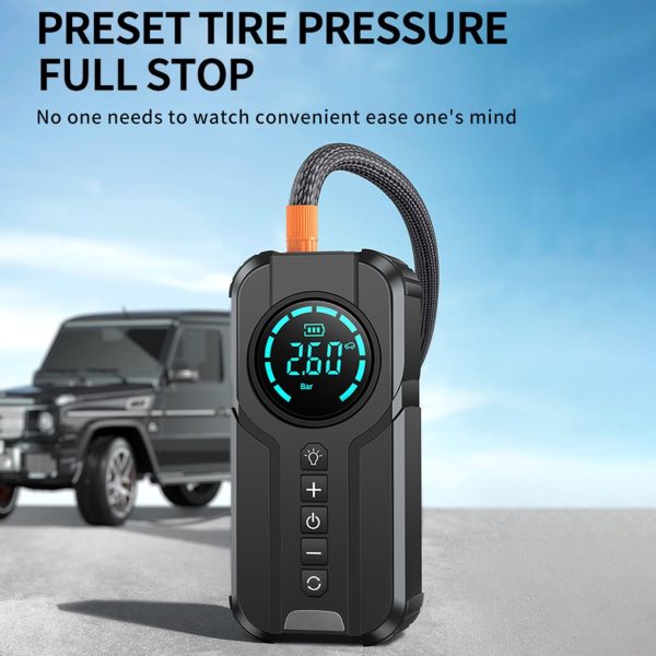 Anself Tire Inflator Portable Air Compressor,1000A Portable Battery Booster with 150 PSI Tire Inflation 6000mAh Jump Starter for Cars, Bikes & Motorcycle Tires, Balls - Image 2