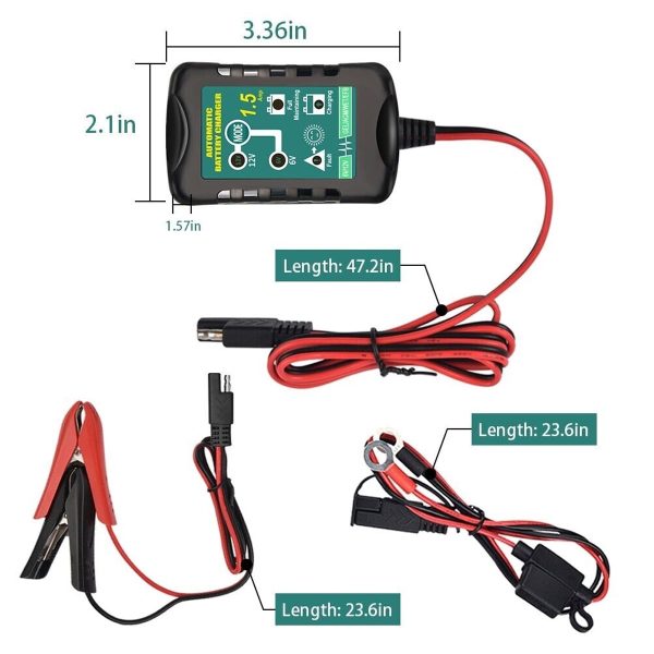 3x Automatic Battery Charger Maintainer Motorcycle Trickle Float For Tender 6V 12V - Image 4