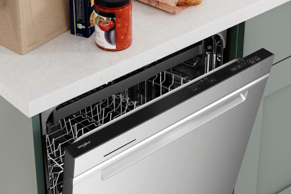 Whirlpool - 24" Top Control Built-In Dishwasher with Stainless Steel Tub, Large Capacity, 3rd Rack, 47 dBA - Stainless steel - Image 13