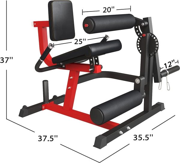 syedee Leg Press Hack Squat Machine and Leg Extension Machine, Leg Machines for Lower Body Training, Leg Exercise Machine for Home Gym - Image 5