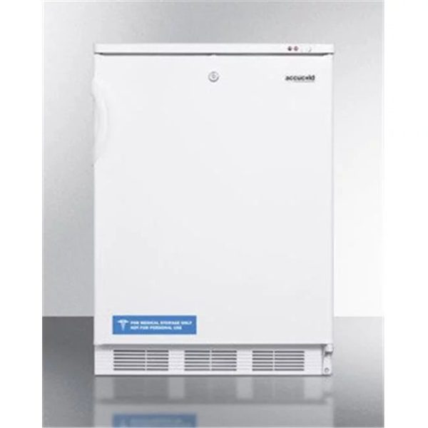 25.13 x 24 in. Built-in -25 deg C Manual Defrost All-Freezer with Lock - White