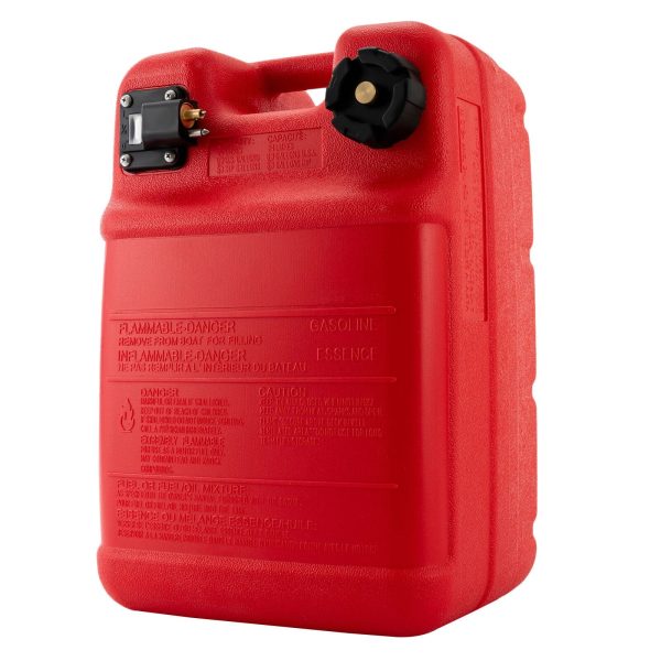 Portable Boat Outboard Fuel Tank, 24L 6 Gallon Marine Outboard Motor Fuel Tank, Anti-Static, Anti-Aging, External Interface, Plastic Fuel Tank for Inflatable Boat, Dinghy, Canoe or Kayak (Red) - Image 8