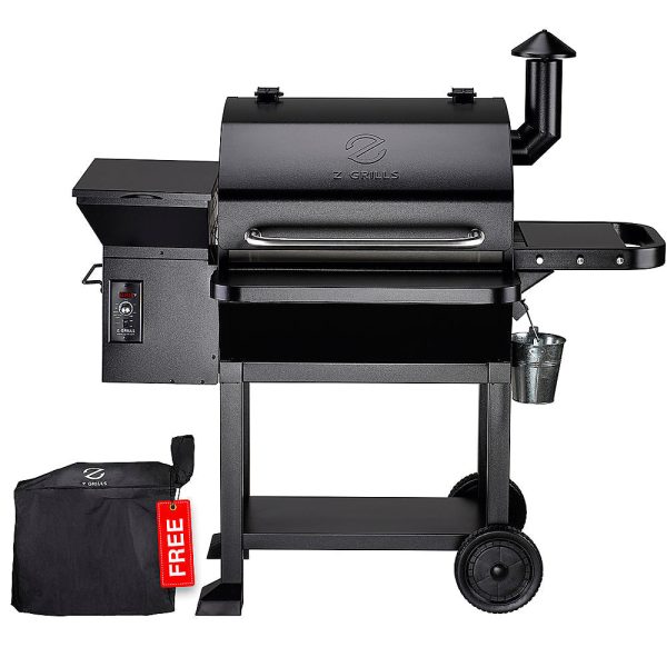 Z Grills - Wood Pellet Grill and Smoker 1060 sq. in. - Black - Image 3