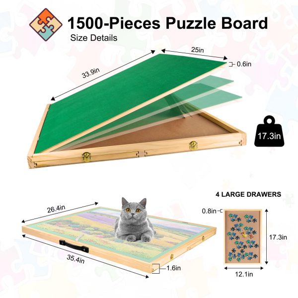 Adjustable Jigsaw Puzzle 1500pcs Drawers - Image 8