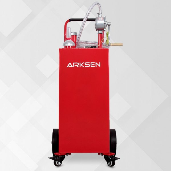 Arksen Portable 35-Gallon Gas Caddy Fuel Tank Storage Transfer Gasoline - Image 2