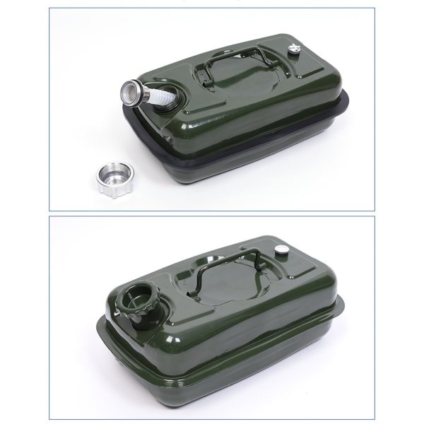 EUBUY 3L Metal Jerry Can with Iron Cap Motorcycle Canister Holder Storage Tank with Handle for Water Petrol Oil Water Alcohol - Image 3