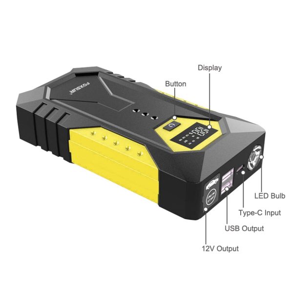 Electric inflator,Peaks Battery 5.0L Battery 600A Peaks (Up LED Dual inflator 6.0L or Dual USB Diesels LED Jump Output - Image 2