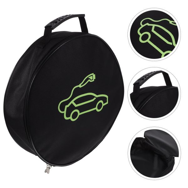 Gongxipen Round Cable Storage Bag EV Cable Bag Portable Cable Storage Bag Polyester Cable Pouch - Image 2