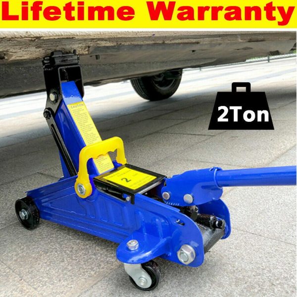 Bowoshen 2T 2Ton Tonne 2000Kg Lightweight Protable Car Van Trolley Lifting Floor Jack