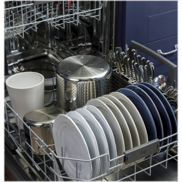 GE - Front Control Built-In Dishwasher with Stainless Steel Tub, 48 dBA - Slate - Image 6