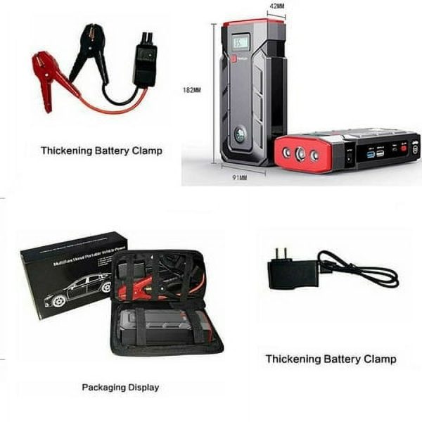 Xhy 50800mAh Car Jump Starter Portable Battery Pack Booster Jumper Box Emergency Start Power Bank Supply Charger with Built-in LED Light - Image 7