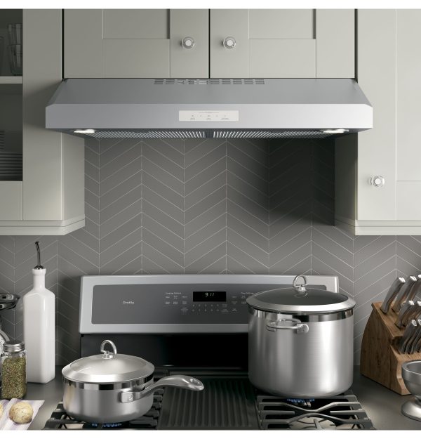 GE Profile - 30" Convertible Range Hood - Stainless steel - Image 8