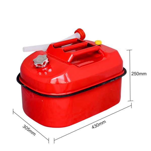 EUBUY 20L Red Metal Jerry Can Car Canister Holder Storage Tank with 3 Handles for Water Petrol Oil Water Alcohol - Image 8