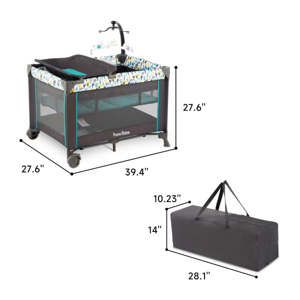 Portable Playard Comfortable Mattress Changing - Image 2