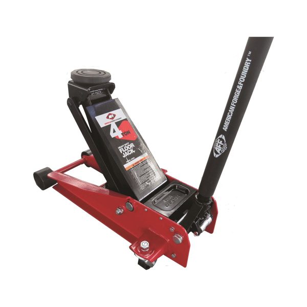 AFF - Service Jack - 4 Ton Capacity - Double Pump - Short Chassis - 2 pc Handle - 4.3" Min H to 20.5" Max H - Heavy Duty