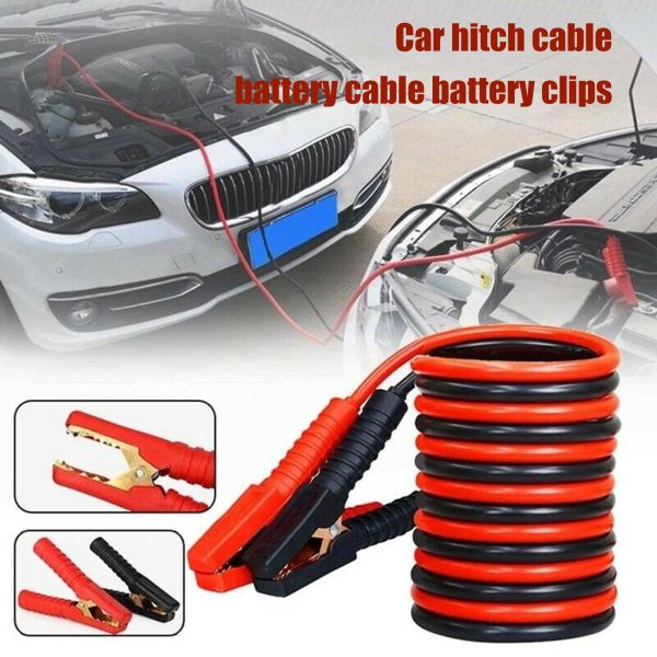 Dbuoem 2Pcs/Set Battery Cable Portable High Efficiency Durable Heavy Duty Car Jump Booster for Van