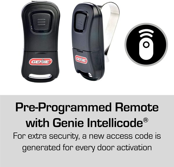 Genie 2055 LED Stealth 500 Essentials LED Bulbs Included Ultra Quiet Belt Drive Garage Door Opener - Image 6