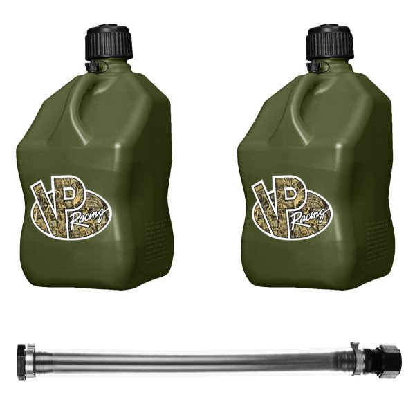 VP Racing Fuels 14 Inch Container Hose & 5 Gallon Jug, Camo (2 Pack)