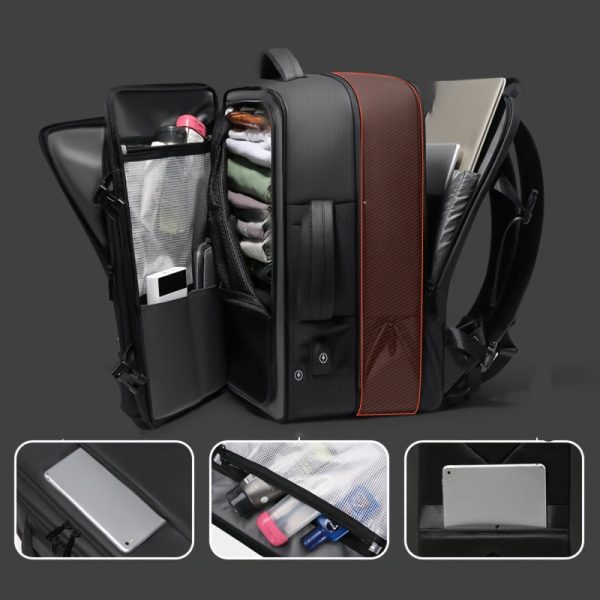 Large Capacity 17.3" Laptop Waterproof Fashion Backpack - Image 5