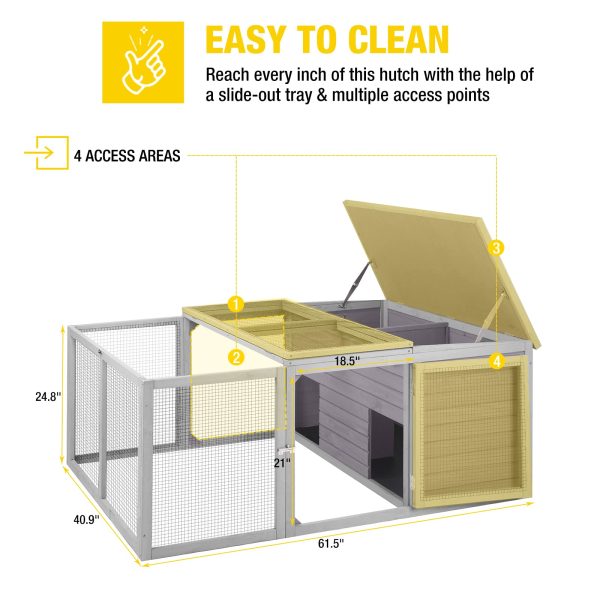 Aivituvin Rabbit Outdoor Playpen Enclosure - Image 6