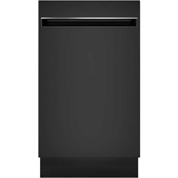 GE Profile - 18" Top Control Built-In Dishwasher with Stainless Steel Tub - Black - Image 7