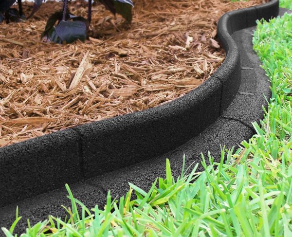 24 ft No Dig Landscape Edging Black