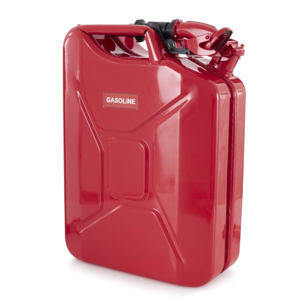 Wavian 3009 5.3 Gallon 20 Liter Authentic CARB Jerry Can with Spout, Red (4 Pack) - Image 2