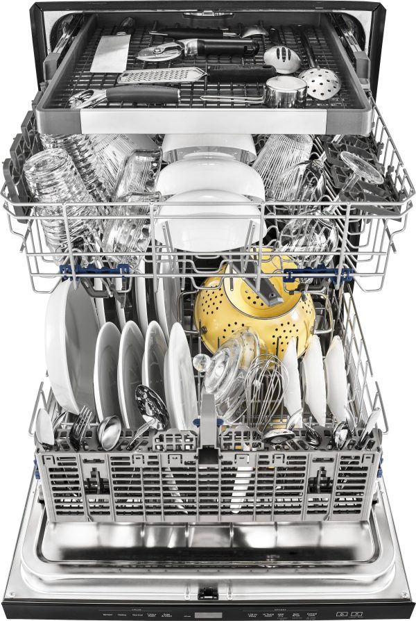 Whirlpool - 24" Built-In Dishwasher - Stainless steel - Image 3