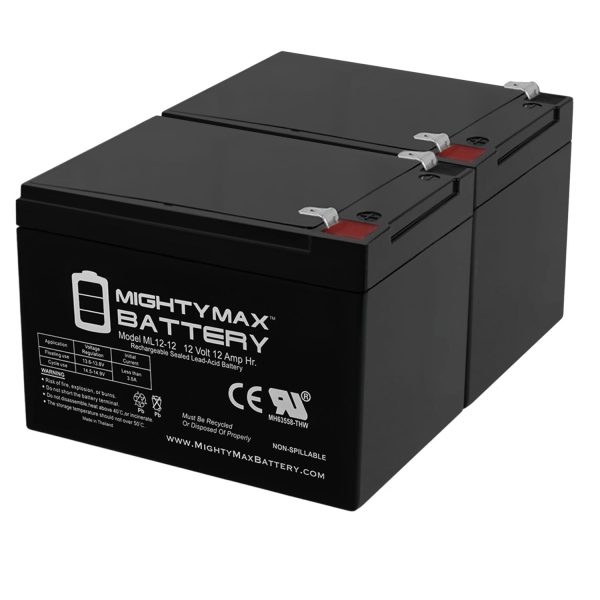 12V 12AH F2 Replacement Battery compatible with Jump Starter Charger XP750 - 2 Pack