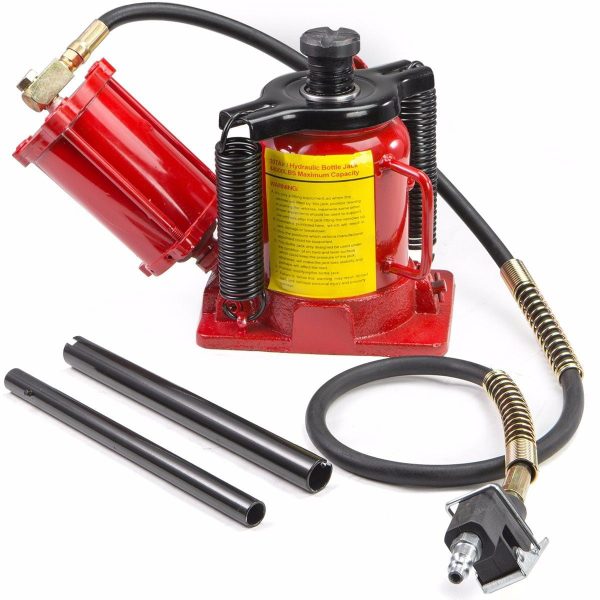 Stark Low Profile Hydraulic Bottle Jack Air-Operated Bottle Jack Lift Manual Jack Air Jack with Handle, 20-Ton - Image 4