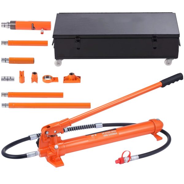 BENTISM 20 Ton Porta Power Kit Hydraulic Jack Air Pump Lift Ram All-In-One Portable Auto Body Frame Repair Power Tool