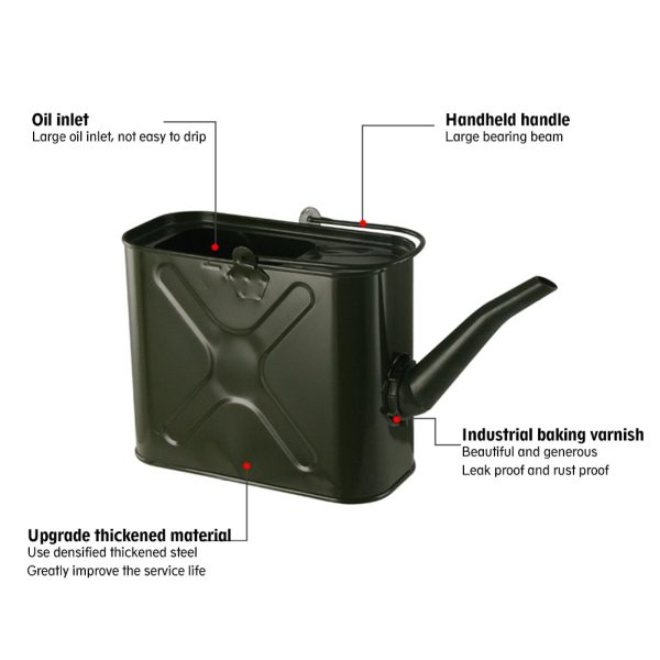 EUBUY 15L Metal Jerry Can with Handle for Water Petrol Oil Water - Image 3