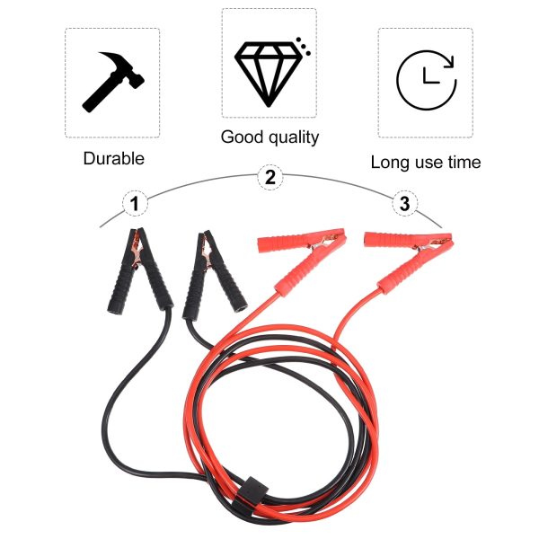3 M General Emergency Cable Car Battery Jump Starter Heavy Duty Copper - Image 2