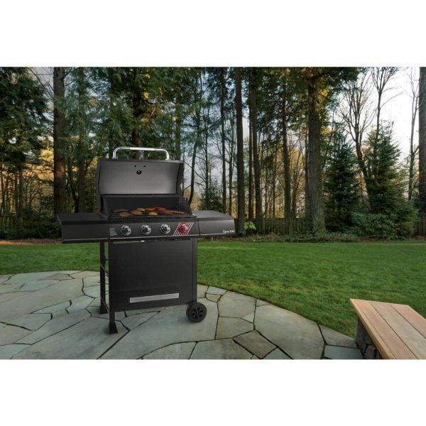 Dyna-Glo 4-Burner Natural Gas Grill in Matte Black with TriVantage Multi-Functional Cooking System DGH450CRN-D - Image 2