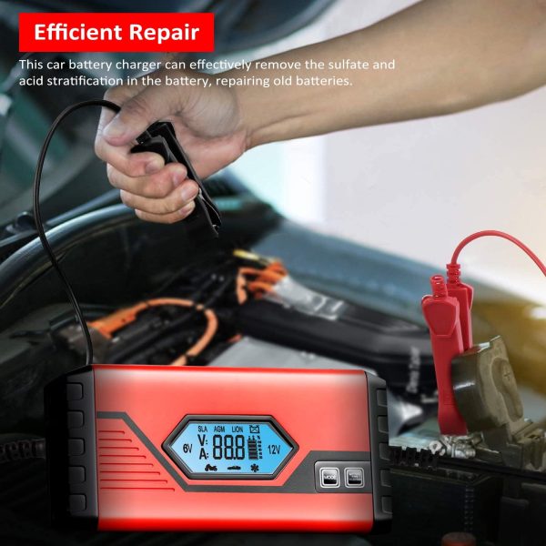 Pristin Charger,Maintainer Car Atv Screen Battery Maintainer Battery With Lcd Amp 6v/12v Battery Car Battery 4 Lcd Screen Battery 6v/12v Battery With Battery 4 Amp With Lcd Screen