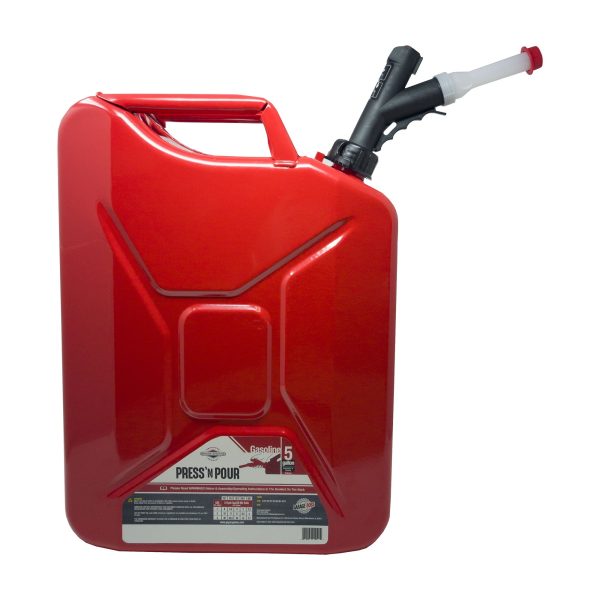 Garage Boss 5 Gallon Press N Pour Metal Jerry Can - Image 2