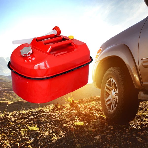 EUBUY 20L Red Metal Jerry Can Car Canister Holder Storage Tank with 3 Handles for Water Petrol Oil Water Alcohol - Image 6