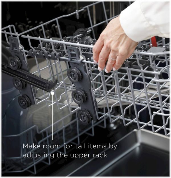 GE - Top Control Built-In Dishwasher with Stainless Steel Tub, Dry Boost, 48dBA - Stainless steel - Image 6